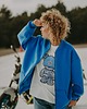 t-shirt damskie T-shirt oversize Blue Teddy dla mamy cream 2