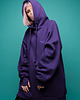 bluza z kapturem damska Bluza SUMO fioletowa / oversize hoodie 3