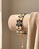 bransoletki ze szkła Evil eye - złota bransoletka z koralików Miyuki - ornamental 2