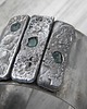 bransoletki wire wrapping Płyty z apatytami  -  bransoleta mankiet CUFF 4