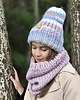 czapki damskie WOOLY COLOR "8"ciepła wełniana czapka 3