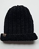 czapki damskie Czapka wełniana czarna 1