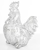 ozdoby wielkanocne Dekoracja - kogut 19x10x16 cm  srebrny POLLAME-2 2