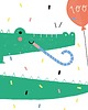 kartki okolicznościowe - wydruki Happy Crocodile Kartka Urodzinowa od PIESKOT 1