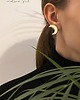kolczyki - inne MINI MOON  kolczyki ze skóry złote Księżyc Księżyce 4