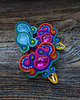 kolczyki soutache Duże i kolorowe kolczyki sutasz 4