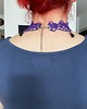 chokery Choker koronkowy fioletowy 2