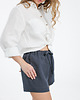 szorty damskie Lniane spodenki BLOOM charcoal 5
