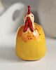 ozdoby wielkanocne Żółta kura wielkanocna ceramika handmade 5