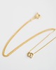 złote naszyjniki 16k Gold Plated Tiny Leaf Necklace 1