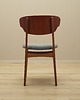 krzesła Komplet sześciu krzeseł tekowych, duński design, lata 70, produkcja: Dania 3