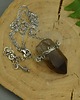 naszyjniki - inne Naszyjnik talizman duży surowy kwarc dymny wire wrapping 2