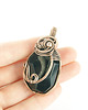 wisiory Agat z druzą wisiorek wire wrapping 1