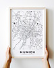 plakaty Plakat Mapa Monachium 2