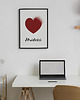 plakaty Plakat miłość, serce, do salonu, sypialni, abstrakcyjny, nowoczesny. 5