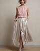 spódnice maxi Bawełniano-wiskozowa spódnica w paski, BEIGE WANDA 1