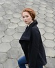 bluza bez kaptura damska Bluza damska,kurtka asymetryczna ze stójką 2