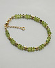 bransoletki z kamieni naturalnych Delikatna zielona bransoletka z oliwinu 1