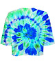 t-shirt damskie DR.CROW T-shirt Krótki CROP Tie Die Green 1