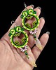 kolczyki soutache Stokrotkowa Wiosna kolczyki sutasz 2