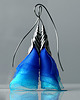 kolczyki wire wrapping Odjazdowe kolczyki kwiaty kobalt turkus 2