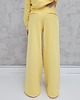 komplety damskie Sarai wygodny komplet bluza i szerokie spodnie z zakładkami Butter yellow 6