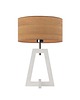 lampy stołowe Drewniana lampka nocna CLIO ECO z designerskim kloszem 8