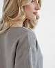 sukienki midi damskie Lniana Sukienka PEONY TRUE GRAY 5