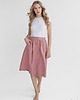 spódnice midi Lniana Spódnica LILY DUSTY PINK 3