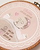 obrazy i plakaty do pokoju dziecięcego Haftowana personalizowana metryczka, pamiątka narodzin w oprawie 20 cm 3