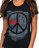 t-shirt damskie T-shirt damski UNDERWORLD Peace czarny 4