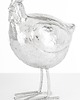 ozdoby wielkanocne Dekoracja - kura 16x11,5x8 cm  srebrna POLLAME 3