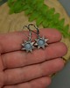kolczyki wire wrapping Błękitne małe kolczyki słoneczka angelit wire wrapping 4