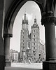 fotografia Plakat Vintage - Kościół Mariacki widziany z Sukiennic 1
