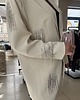 marynarki damskie Elegancka marynarka z błyszczącymi frędzlami 1