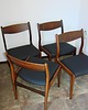 krzesła Kpl 4 krzeseł palisander vintage lata 60 Richbilt styl Johannes Andersen 3