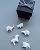 wisiory Porcelanowy mini konik wisiorek PORCELANA 6