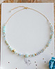 chokery Choker z niebieskimi kamieniami Topaz, Akwamaryn, Amazonit, Morganit, Larimar 1