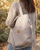torby na ramię Torebka na ramię z plecionki tapicerskiej Beżowa 1