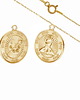 złote naszyjniki Pozłacany łańcuszek z monetą - FRIDA KHALO 1