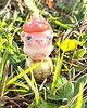 figurki i rzeźby Miniaturowa Figurka - Leśny Miś - Skrzat w Kapeluszu, Stojący na Kielichu 7