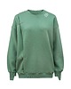 bluza bez kaptura damska Zielona bluza z napisem DO PLANU 1