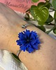 bransoletki - inne Bransoletka z chabrem niebieskim, ręcznie robiona biżuteria 2