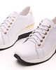 sneakersy damskie Sneakersy skórzane -  białe  (6992) 1