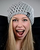 czapki damskie Czapka Mono 04 - JASNA SZARA 2