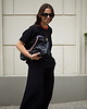 t-shirt damskie T-SHIRT NEW YORK CREW NECK black 1