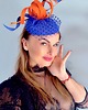 fascynatory Fascynator LULU pomarańcz / oraz inne kolory 3