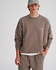 bluzy męskie Bluza bez kaptura LOOSE FIT taupe męska 7