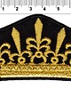 naszywki na ubrania Naszywka naprasowanka KORONA ZŁOTA termoprzylepna haft 7,5x4,8cm 1
