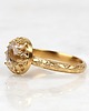 pierścionki złote Złoty pierścionek Princess z kryształem górskim w stylu Vintage 4